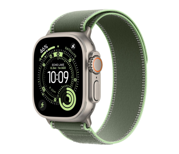 Apple Opaska Trail 49 mm M/L neonowa zieleń + tytan naturalny - 1362525 - zdjęcie 2